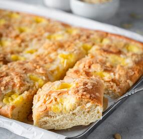 Butterkuchen mit Pudding