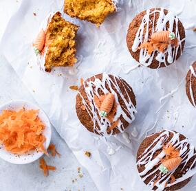 Saftige Karottenkuchen-Muffins