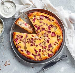 Low-Carb-Rhabarberkuchen