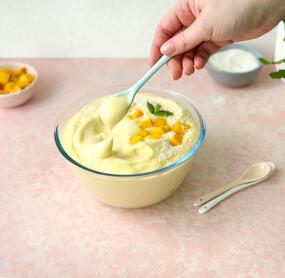 Mango-Protein-Fluff