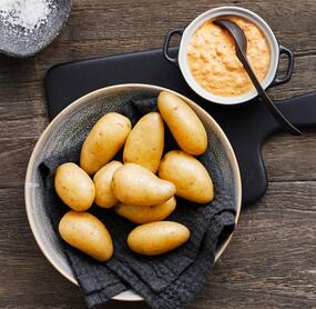 Pellkartoffeln mit Mojo-Quark