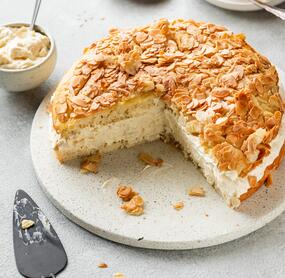 Veganer Bienenstich