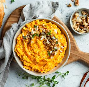 Cremiger Kürbis-Feta-Dip