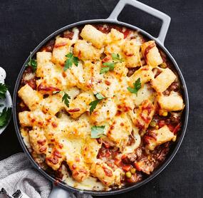 Hackfleischauflauf mit Kroketten (Sheperd's Pie)