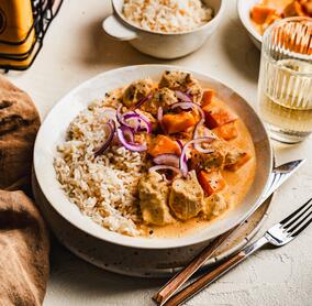 Hähnchen mit Indian-Summer-Soße