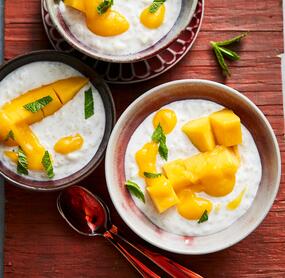 Sahniger Mango-Milchreis
