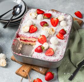 „Raffaello“-Erdbeer-Tiramisu