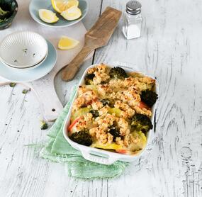 Deftiges Kartoffel-Gemüse-Gratin