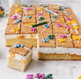 Fanta-Butterkekskuchen zur Einschulung