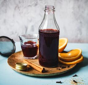 Orangen-Glühweinlikör