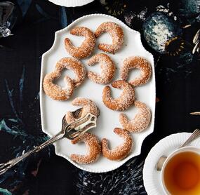 Weihnachtliche Nougatkipferl