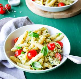 Blitz-Nudelsalat Tomate-Mozzarella