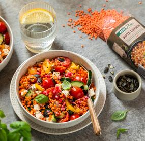 Protein-Linsensalat