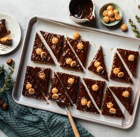 „Giotto“-Nussecken vom Blech