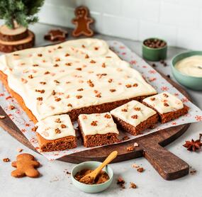 Weicher Lebkuchen mit Frosting