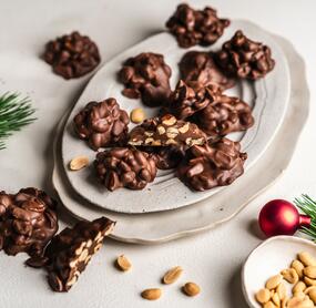 Erdnussberge aus 2 Zutaten