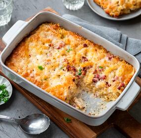 Carbonara-Auflauf ohne Vorkochen