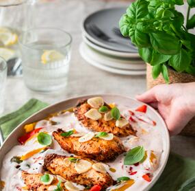 Hähnchenfilet mit Paprikagemüse low carb