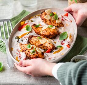 Low-Carb-Hähnchenfilet mit Paprikagemüse