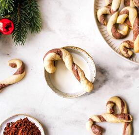 Schoko-Zuckerstangen-Kekse