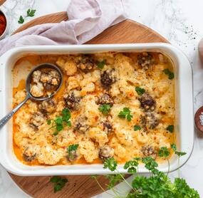 Frikadellenauflauf perfekt zum Vorbereiten