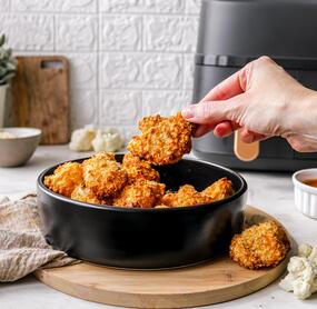 Low-Fat-Blumenkohl-Bites aus dem Airfryer