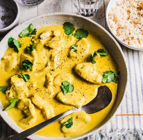 Sahniges Curry-Geschnetzeltes