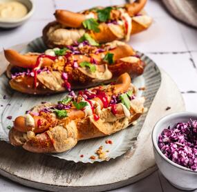 15-Minuten-Laugen-Hot-Dogs