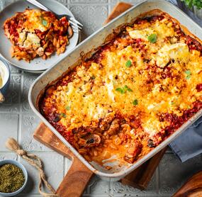 Gyros-Kritharaki-Auflauf