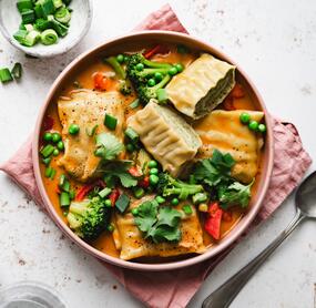 Vegetarische Asia-Maultaschen