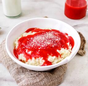 Milchreis à la Spaghetti-Eis 