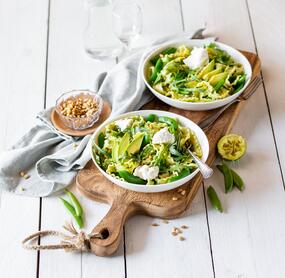 Grüner Mafaldinesalat