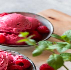 Himbeer-Bananen-Nicecream extra cremig