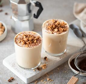 Cappuccino-Creme im Glas