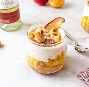 Himmlisches Apfel-Wein-Torte-Dessert
