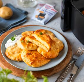 Einfache Kartoffelküchlein aus dem Airfryer