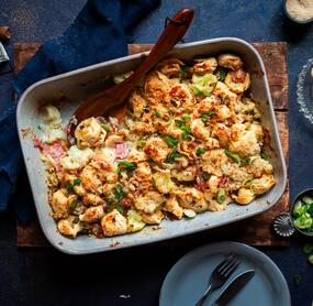 Schnelle Ofentortellini Carbonara
