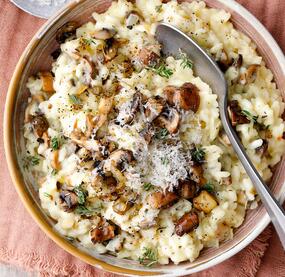 Cremiges Pilz-Risotto