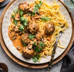 Hackbällchen Jäger‑Art All in One