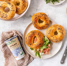 Fluffige Ayran-Bagels