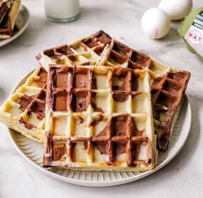 Kuhflecken-Waffeln