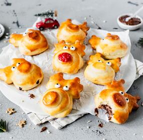 Rentiere aus Quark-Öl-Teig