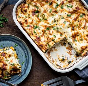 Kürbis-Grünkohl-Lasagne
