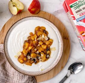 Bratapfel-Protein-Grießbrei