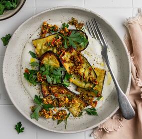 Röst-Zucchini mit Fetacreme