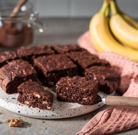 Softe Bananenbrot-Brownies