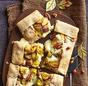 Einfache Gorgonzola-Lauch-Tarte