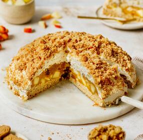 Spekulatius-Maulwurfkuchen mit Apfel