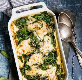 Spinatauflauf mit wenigen Zutaten