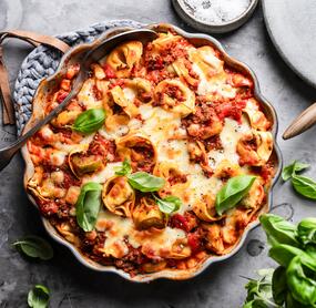 Tortellini-Hack-Auflauf